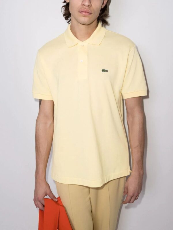 Lacoste logo-patch piqué polo shirt - Image 2