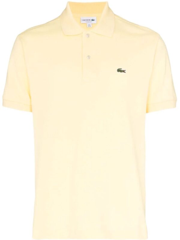 Lacoste logo-patch piqué polo shirt