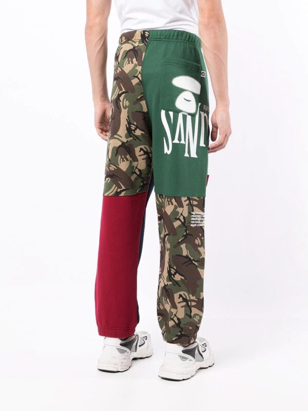 AAPE BY *A BATHING APE®  patchwork tapered track pants - Image 4