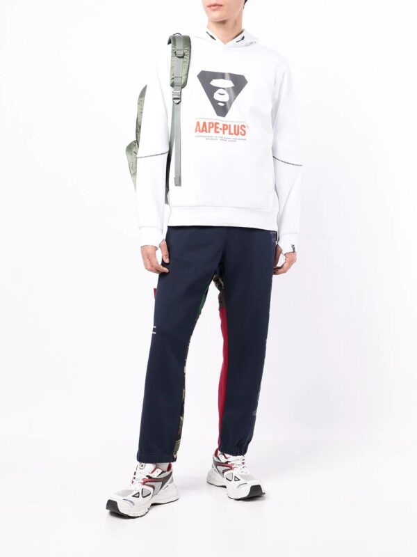 AAPE BY *A BATHING APE®  patchwork tapered track pants - Image 2