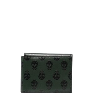 Alexander McQueen  skull-print leather wallet