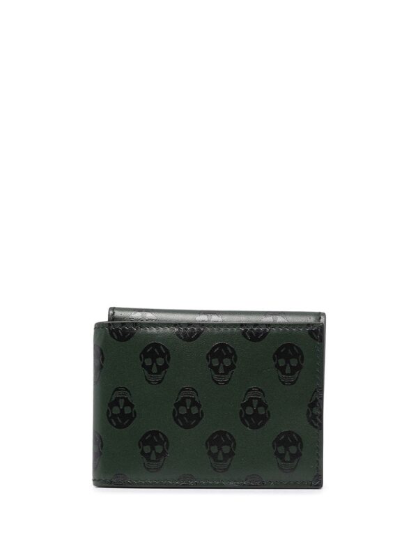 Alexander McQueen  skull-print leather wallet