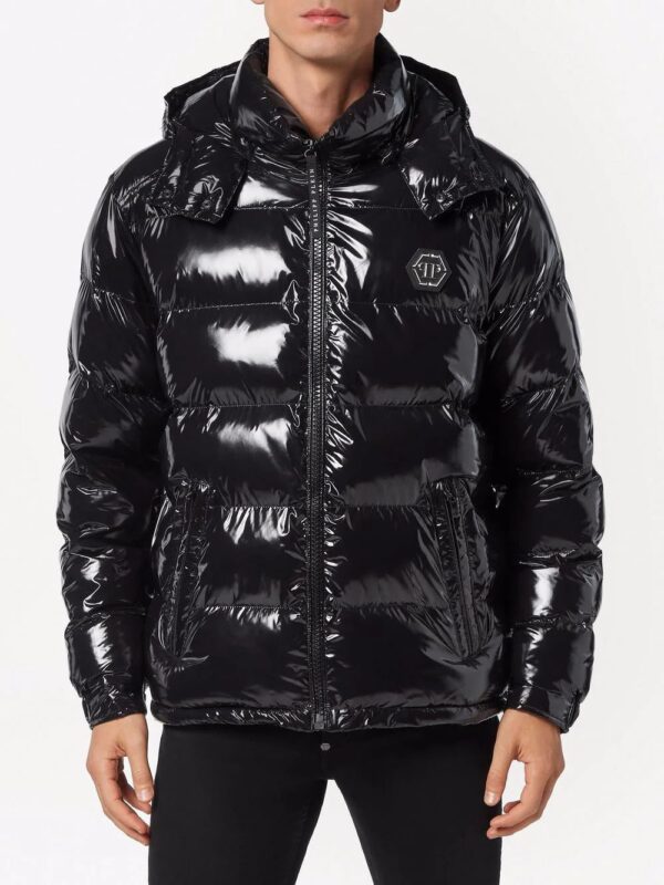 Philipp Plein  high-shine padded jacket - Image 3