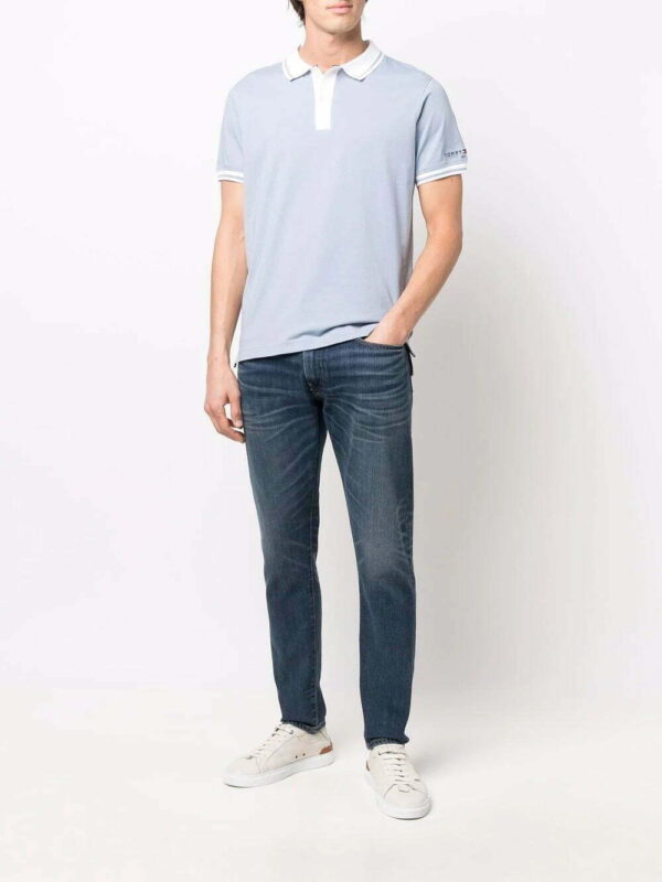 Tommy Hilfiger  contrast-trim cotton polo shirt - Image 2