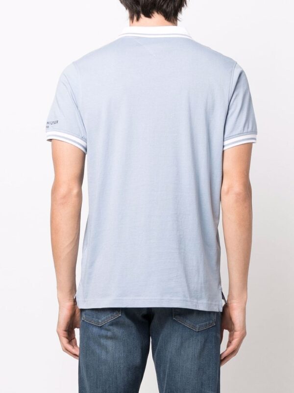 Tommy Hilfiger  contrast-trim cotton polo shirt - Image 4