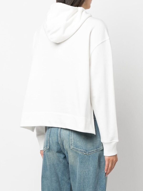 Tommy Hilfiger  laser-cut logo drawstring hoodie - Image 4
