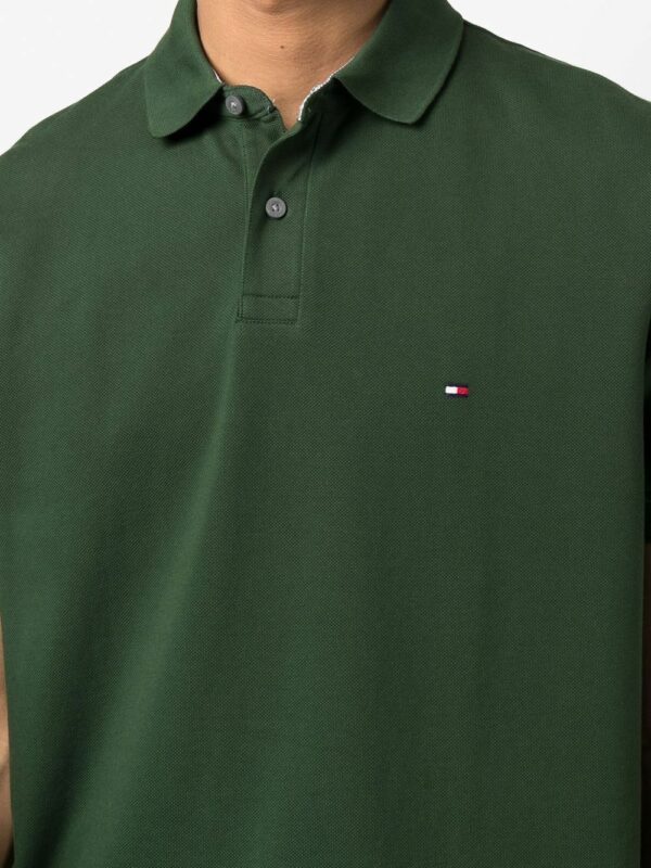 Tommy Hilfiger signature flag embroidered-logo polo shirt - Image 4