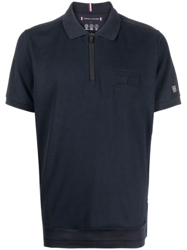 Tommy Hilfiger embossed-logo polo shirt