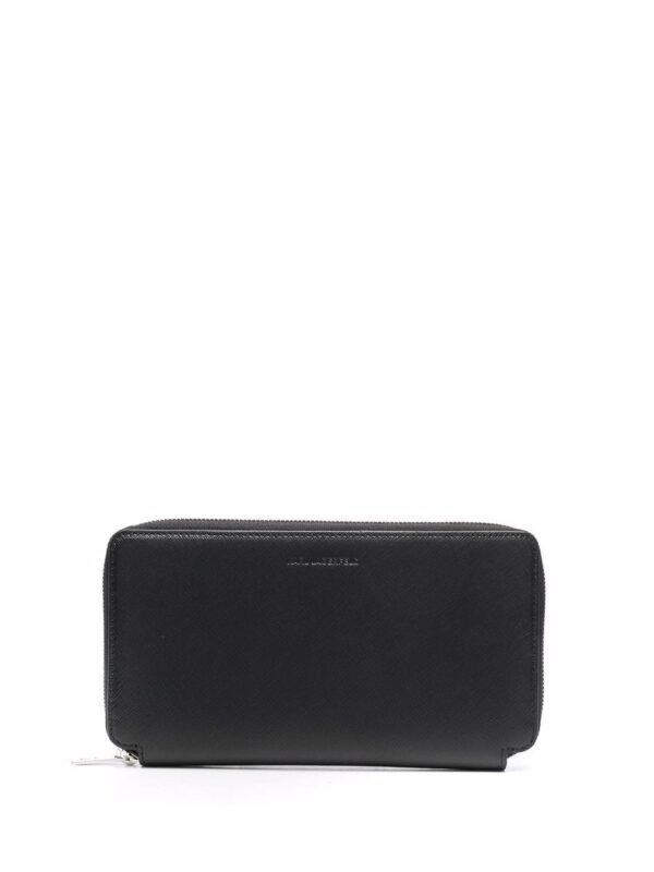 Karl Lagerfeld embossed logo continental wallet