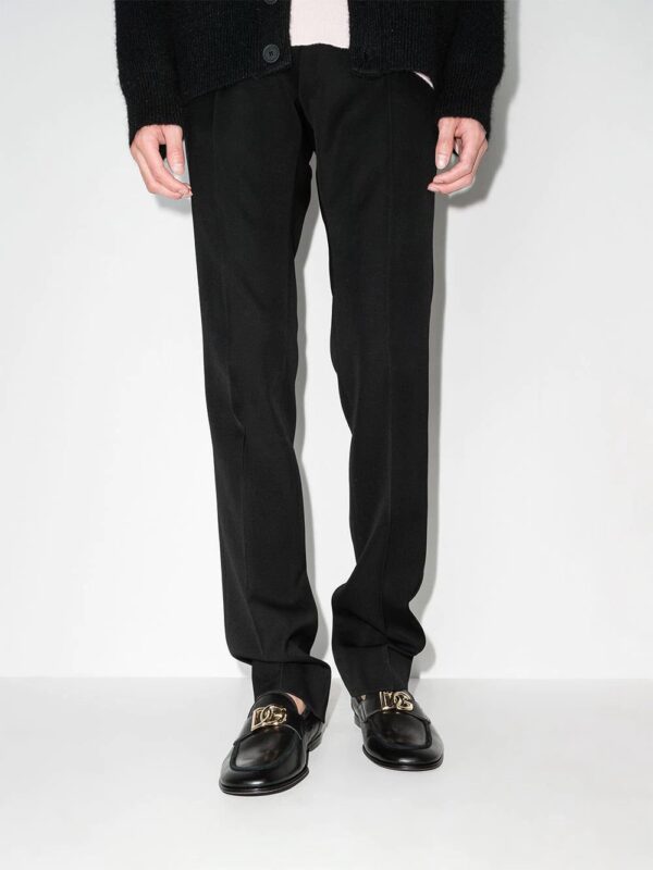Dolce & Gabbana  Interlocking DG-plaque leather loafers - Image 3