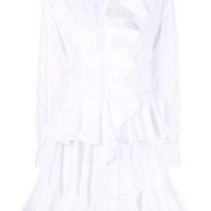 Alexander McQueen  ruffle-detail shirt dress