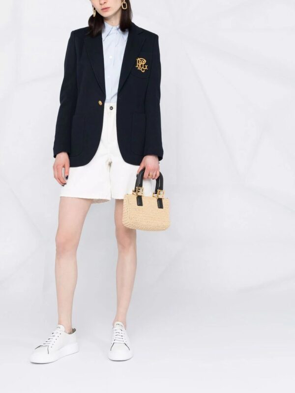Polo Ralph Lauren  embroidered-monogram double-knit blazer - Image 2