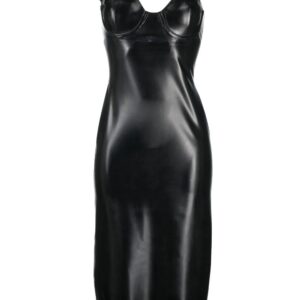 Versace Medusa latex midi dress