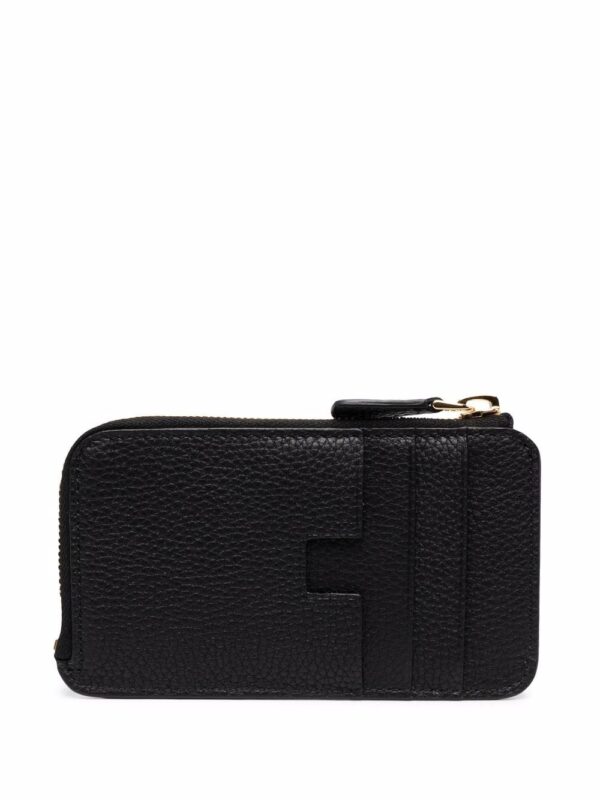 TOM FORD  logo-print pebbled wallet - Image 2
