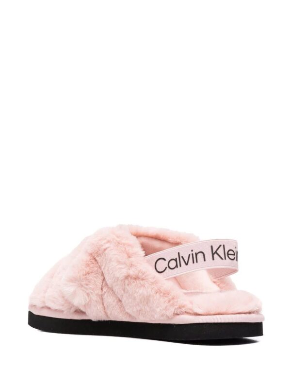 Calvin Klein  faux fur open-toe sandals - Image 3