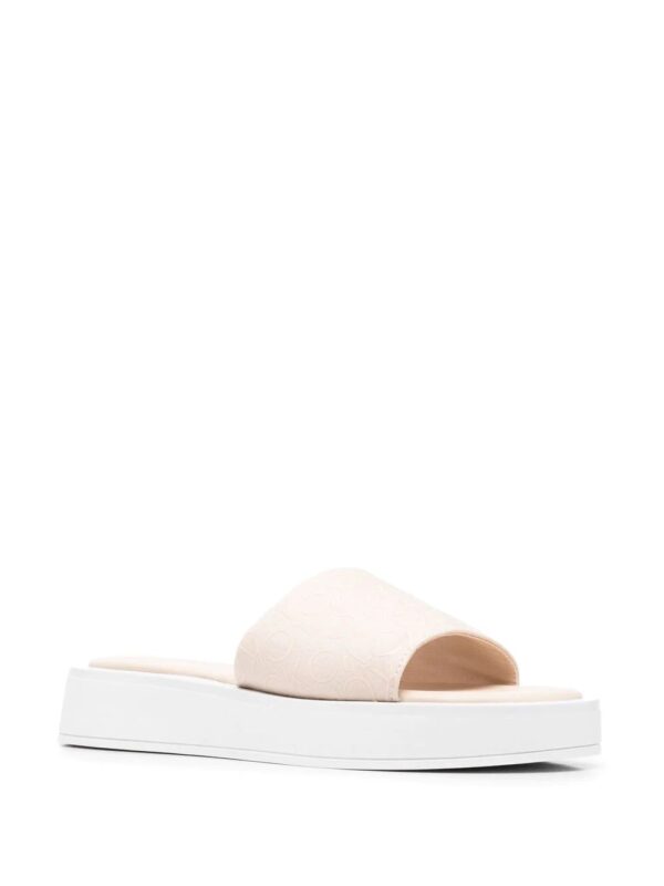 Calvin Klein  monogram-vamp chunky sole slides - Image 2