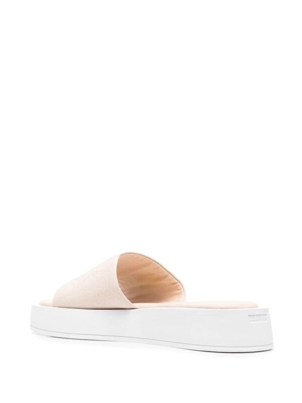 Calvin Klein  monogram-vamp chunky sole slides - Image 3