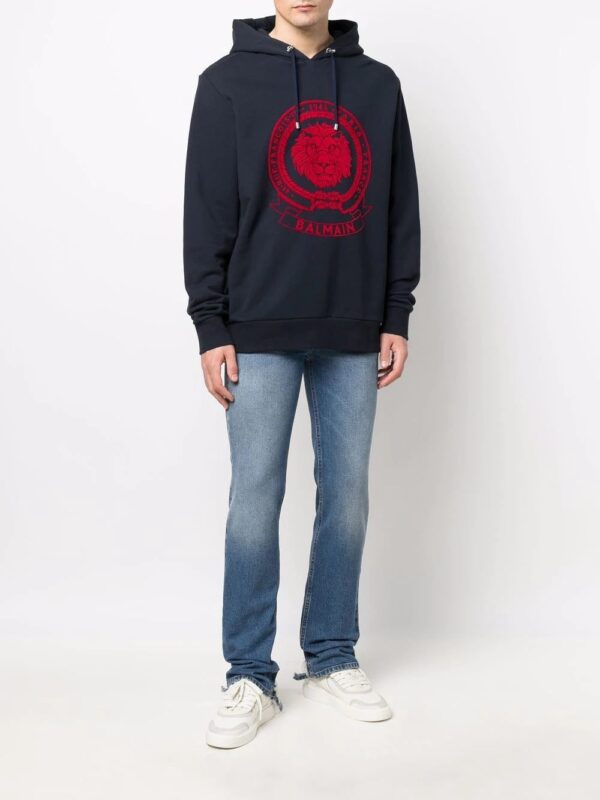 Balmain  Flock Coin long-sleeve hoodie - Image 2