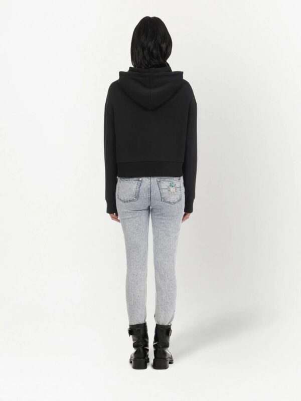 Balmain  rhinestone cotton hoodie - Image 4