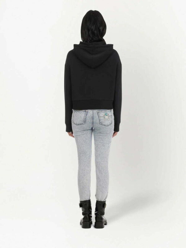 Balmain  rhinestone cotton hoodie - Image 4