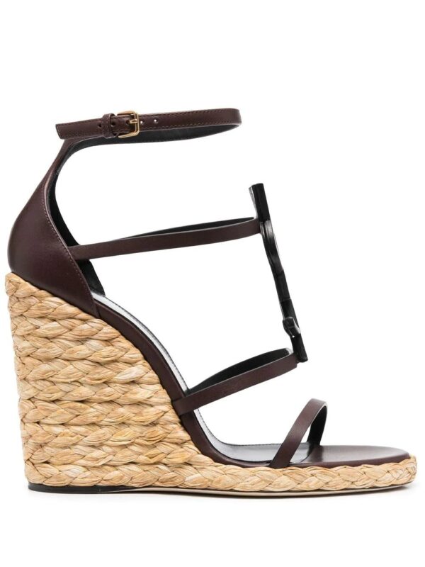 Saint Laurent Cassandra 105 wedge sandals