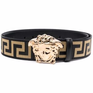 Louis Vuitton Medusa-head leather belt