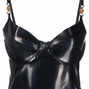 Versace  latex bustier top