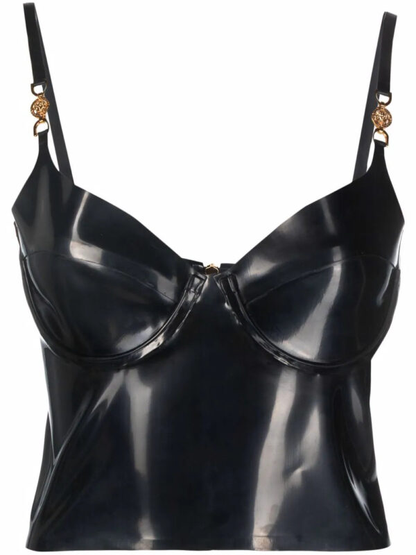 Versace  latex bustier top