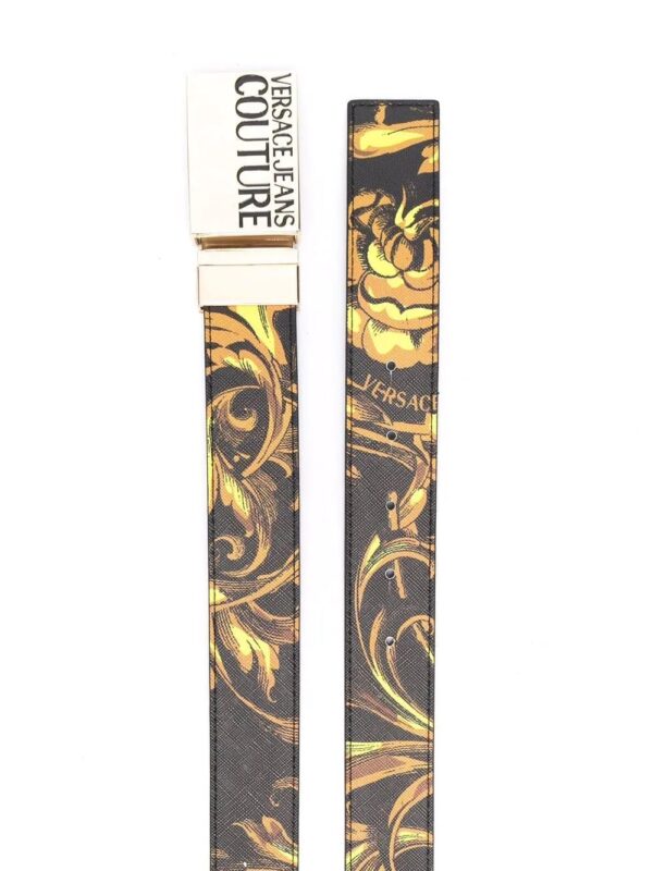 Versace baroque-print buckle belt - Image 2