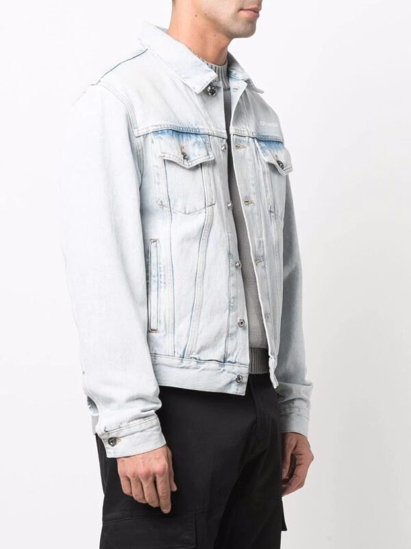 Off-White  bleached-effect denim jacket - Image 3