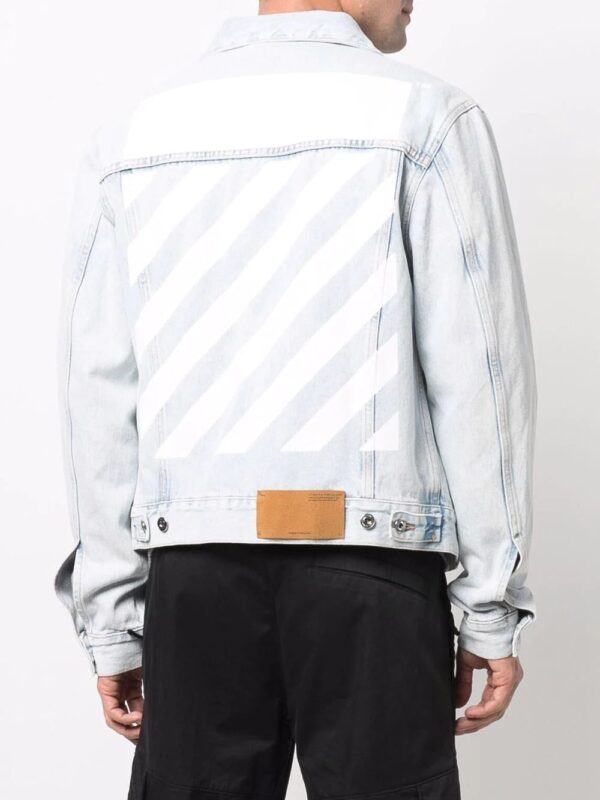Off-White  bleached-effect denim jacket - Image 4