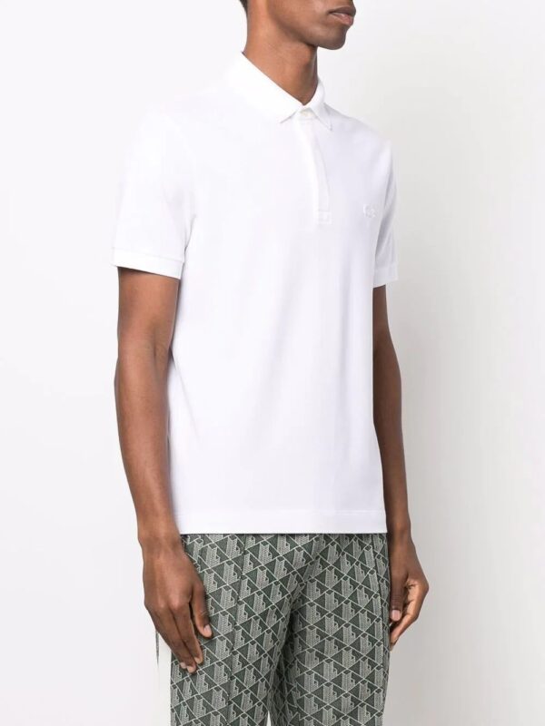 Lacoste chest logo-patch polo shirt - Image 3