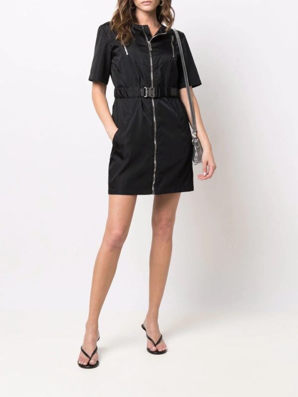 Givenchy  metallic zip-detail short-sleeved dress - Image 2