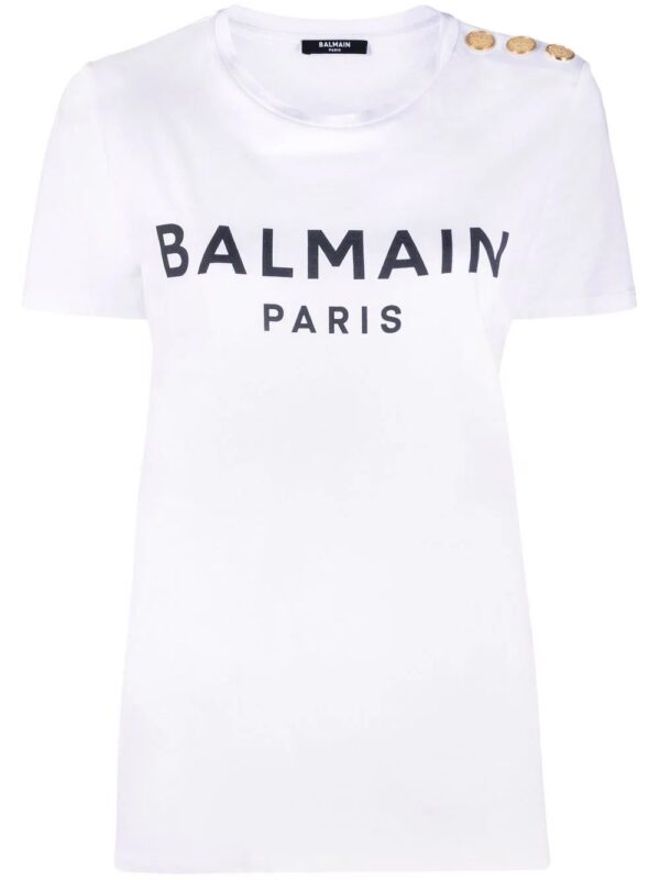 Balmain  three-button logo-print T-shirt