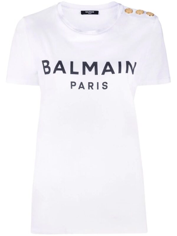 Balmain  three-button logo-print T-shirt