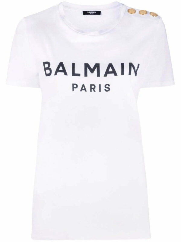 Balmain  three-button logo-print T-shirt
