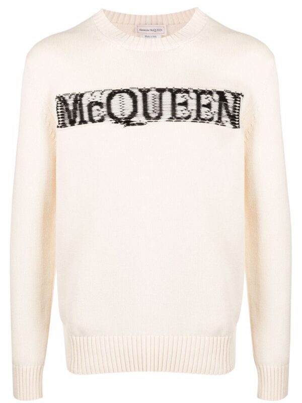 Alexander McQueen  logo-print crew neck sweatshirt