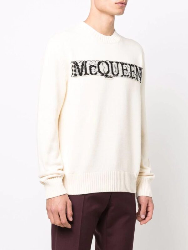 Alexander McQueen  logo-print crew neck sweatshirt - Image 3