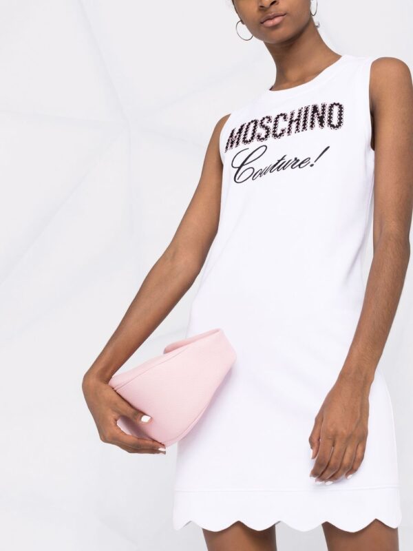 Moschino logo-print sleeveless dress - Image 4