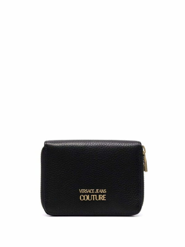 Versace Jeans Couture  logo-plaque leather wallet