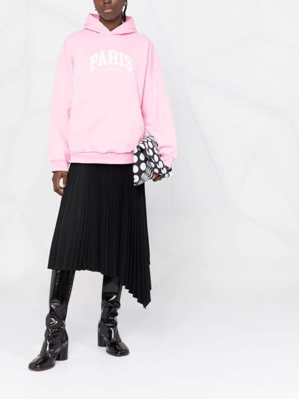 Balenciaga  logo wide-fit hoodie - Image 2