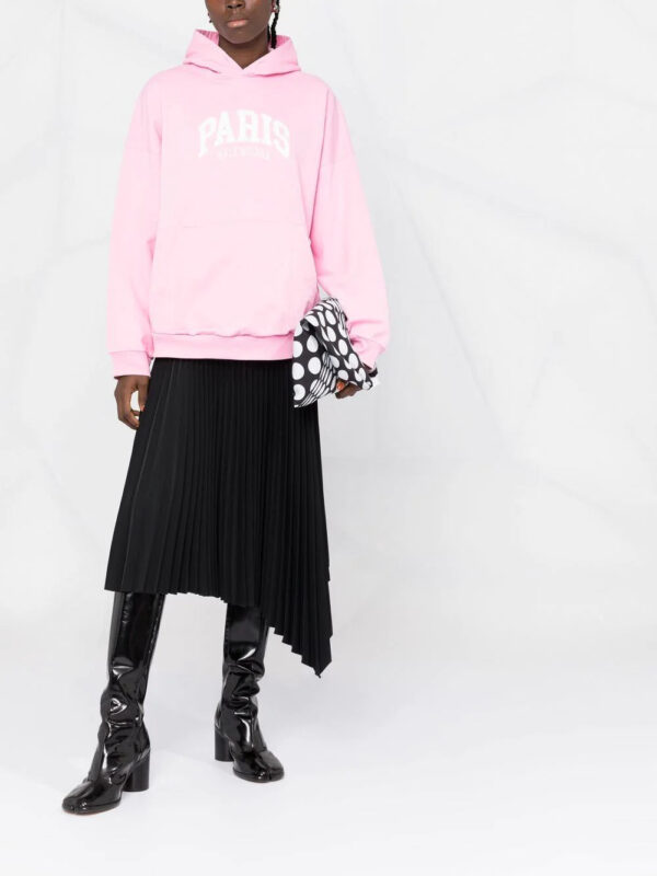 Balenciaga  logo wide-fit hoodie - Image 2