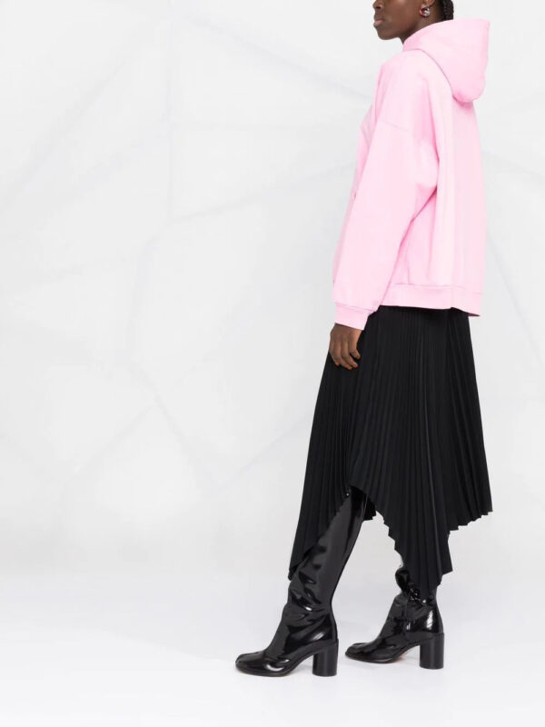 Balenciaga  logo wide-fit hoodie - Image 4