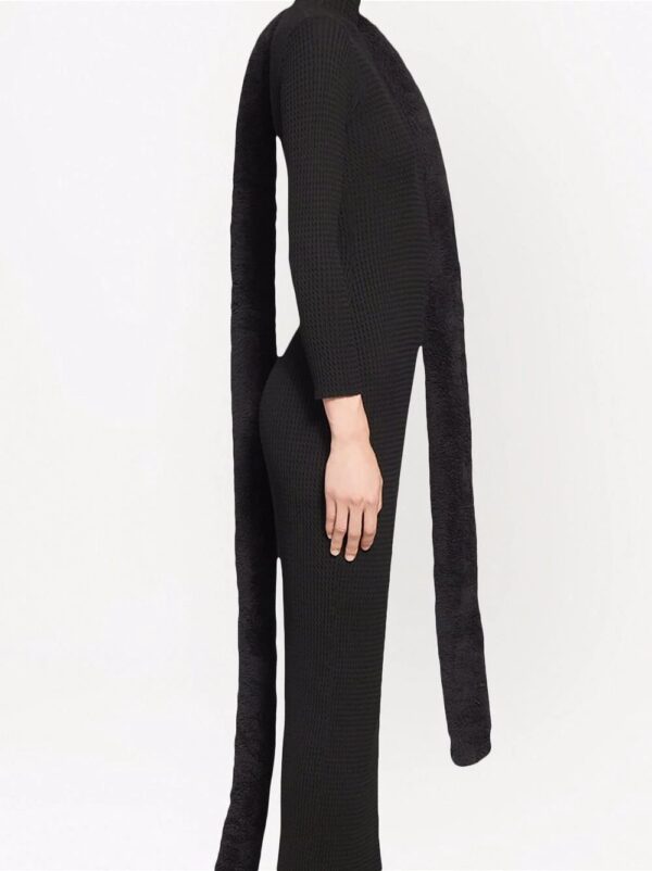 Balenciaga  textured mock-neck dress - Image 4