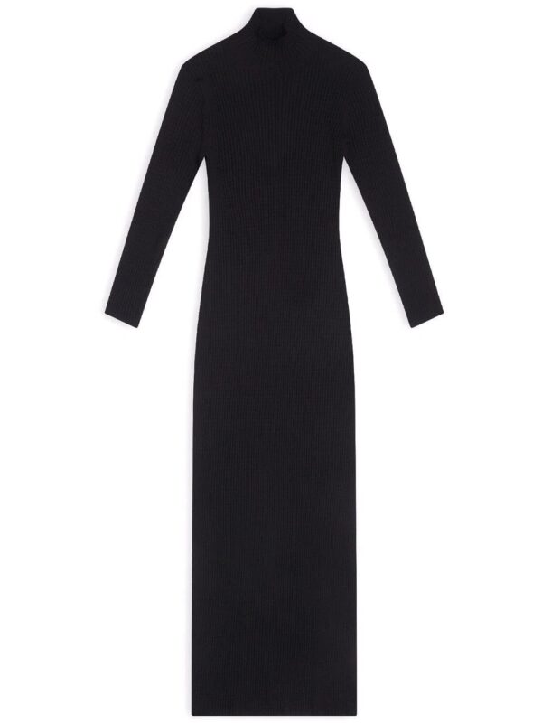 Balenciaga  textured mock-neck dress