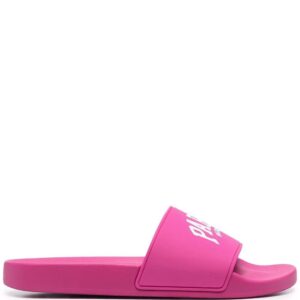 Balenciaga  logo-print slides