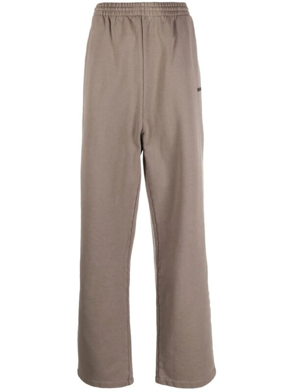 Balenciaga  logo-embroidered cotton jogging pants