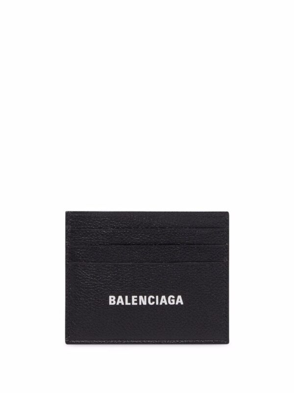 Balenciaga  logo-print card holder