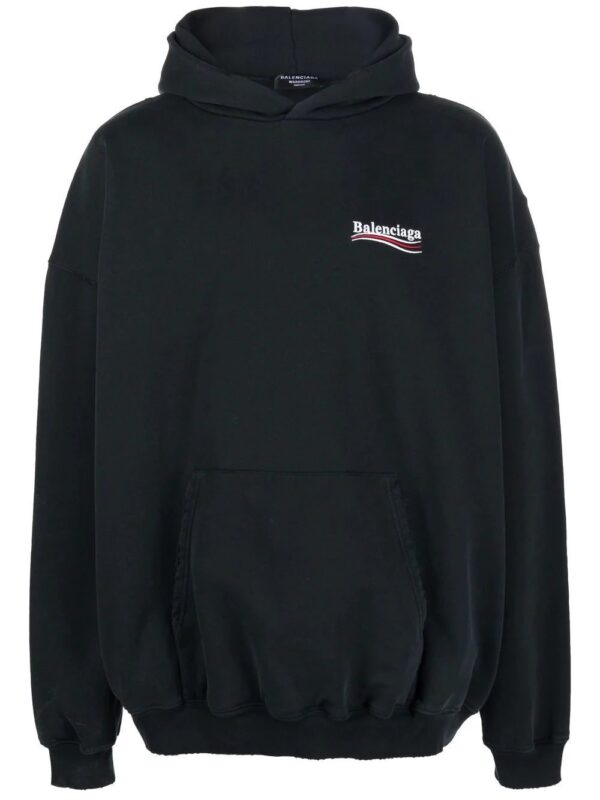 Balenciaga  Large Fit logo-print hoodie