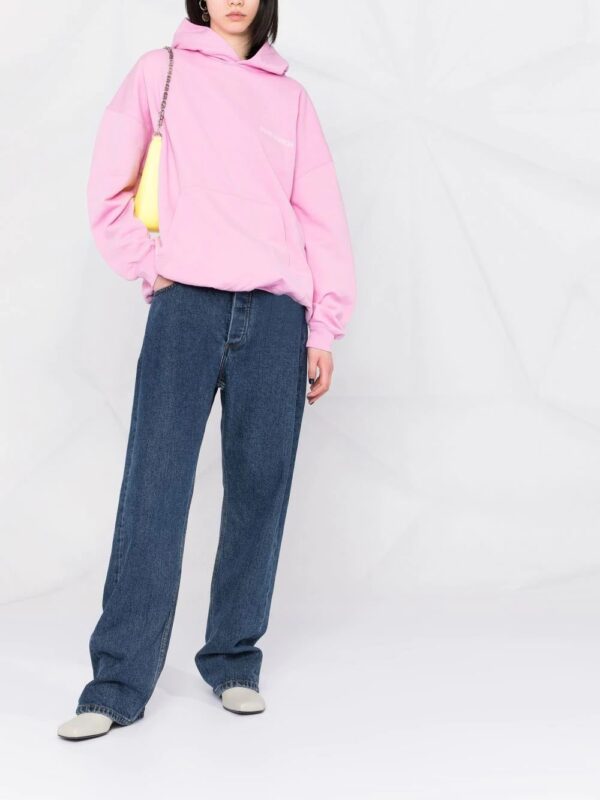 Balenciaga  Large Fit logo-print cotton hoodie - Image 2